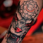 Фото татуировки с оборотнем 01.04.2021 №273 - werewolf tattoo - tatufoto.com