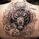 Фото татуировки с оборотнем 01.04.2021 №274 - werewolf tattoo - tatufoto.com