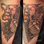 Фото татуировки с оборотнем 01.04.2021 №286 - werewolf tattoo - tatufoto.com