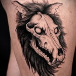 Фото татуировки с оборотнем 01.04.2021 №293 - werewolf tattoo - tatufoto.com