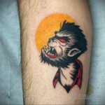 Фото татуировки с оборотнем 01.04.2021 №298 - werewolf tattoo - tatufoto.com
