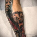 Фото татуировки с оборотнем 01.04.2021 №302 - werewolf tattoo - tatufoto.com