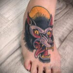 Фото татуировки с оборотнем 01.04.2021 №318 - werewolf tattoo - tatufoto.com