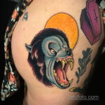 Фото татуировки с оборотнем 01.04.2021 №321 - werewolf tattoo - tatufoto.com