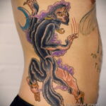 Фото татуировки с оборотнем 01.04.2021 №322 - werewolf tattoo - tatufoto.com