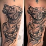 Фото татуировки с оборотнем 01.04.2021 №337 - werewolf tattoo - tatufoto.com