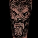 Фото татуировки с оборотнем 01.04.2021 №342 - werewolf tattoo - tatufoto.com