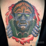 Фото татуировки с оборотнем 01.04.2021 №344 - werewolf tattoo - tatufoto.com
