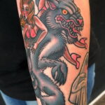 Фото татуировки с оборотнем 01.04.2021 №352 - werewolf tattoo - tatufoto.com