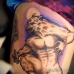 Фото татуировки с оборотнем 01.04.2021 №355 - werewolf tattoo - tatufoto.com