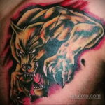 Фото татуировки с оборотнем 01.04.2021 №364 - werewolf tattoo - tatufoto.com