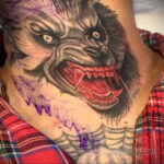 Фото татуировки с оборотнем 01.04.2021 №367 - werewolf tattoo - tatufoto.com