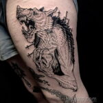 Фото татуировки с оборотнем 01.04.2021 №370 - werewolf tattoo - tatufoto.com