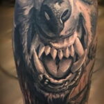 Фото татуировки с оборотнем 01.04.2021 №374 - werewolf tattoo - tatufoto.com