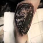 Фото татуировки с оборотнем 01.04.2021 №375 - werewolf tattoo - tatufoto.com