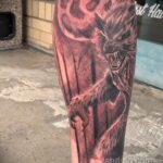 Фото татуировки с оборотнем 01.04.2021 №378 - werewolf tattoo - tatufoto.com