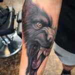 Фото татуировки с оборотнем 01.04.2021 №380 - werewolf tattoo - tatufoto.com