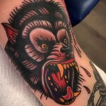 Фото татуировки с оборотнем 01.04.2021 №391 - werewolf tattoo - tatufoto.com
