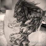 Фото татуировки с оборотнем 01.04.2021 №411 - werewolf tattoo - tatufoto.com