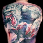 Фото татуировки с оборотнем 01.04.2021 №418 - werewolf tattoo - tatufoto.com