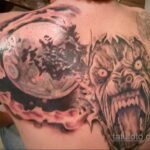 Фото татуировки с оборотнем 01.04.2021 №420 - werewolf tattoo - tatufoto.com