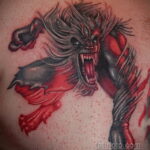 Фото татуировки с оборотнем 01.04.2021 №424 - werewolf tattoo - tatufoto.com