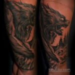 Фото татуировки с оборотнем 01.04.2021 №425 - werewolf tattoo - tatufoto.com