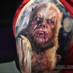 Фото татуировки с оборотнем 01.04.2021 №433 - werewolf tattoo - tatufoto.com