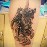 Фото татуировки с оборотнем 01.04.2021 №443 - werewolf tattoo - tatufoto.com