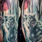 Фото татуировки с оборотнем 01.04.2021 №449 - werewolf tattoo - tatufoto.com
