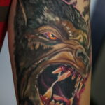 Фото татуировки с оборотнем 01.04.2021 №453 - werewolf tattoo - tatufoto.com