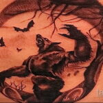 Фото татуировки с оборотнем 01.04.2021 №455 - werewolf tattoo - tatufoto.com