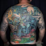 Фото татуировки с оборотнем 01.04.2021 №462 - werewolf tattoo - tatufoto.com