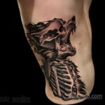 Фото татуировки с оборотнем 01.04.2021 №465 - werewolf tattoo - tatufoto.com