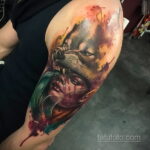 Фото татуировки с оборотнем 01.04.2021 №477 - werewolf tattoo - tatufoto.com