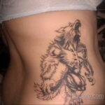 Фото татуировки с оборотнем 01.04.2021 №479 - werewolf tattoo - tatufoto.com