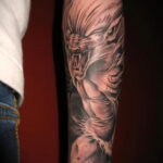 Фото татуировки с оборотнем 01.04.2021 №480 - werewolf tattoo - tatufoto.com