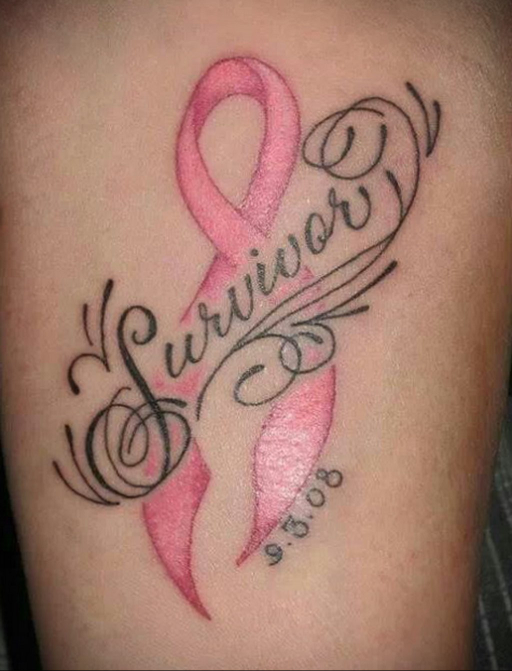 Фото тату Розовая ленточка 20.06.2021 № 194 - tattoo pink ribbon - tatufoto...