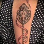 Фото тату Розовая ленточка 20.06.2021 №012 - tattoo pink ribbon - tatufoto.com
