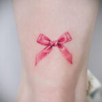 Фото тату Розовая ленточка 20.06.2021 №024 - tattoo pink ribbon - tatufoto.com