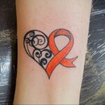 Фото тату Розовая ленточка 20.06.2021 №038 - tattoo pink ribbon - tatufoto.com