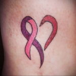 Фото тату Розовая ленточка 20.06.2021 №040 - tattoo pink ribbon - tatufoto.com