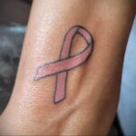 Фото тату Розовая ленточка 20.06.2021 №059 - tattoo pink ribbon - tatufoto.com