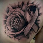 Фото тату Розовая ленточка 20.06.2021 №066 - tattoo pink ribbon - tatufoto.com