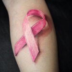 Фото тату Розовая ленточка 20.06.2021 №086 - tattoo pink ribbon - tatufoto.com