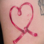 Фото тату Розовая ленточка 20.06.2021 №107 - tattoo pink ribbon - tatufoto.com
