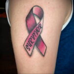 Фото тату Розовая ленточка 20.06.2021 №113 - tattoo pink ribbon - tatufoto.com