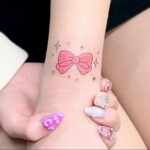 Фото тату Розовая ленточка 20.06.2021 №117 - tattoo pink ribbon - tatufoto.com
