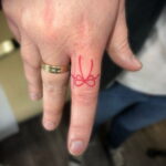 Фото тату Розовая ленточка 20.06.2021 №122 - tattoo pink ribbon - tatufoto.com