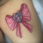 Фото тату Розовая ленточка 20.06.2021 №124 - tattoo pink ribbon - tatufoto.com